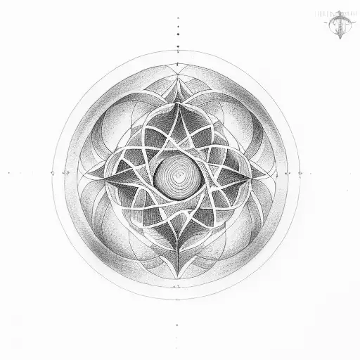 infinity circle tattoo design idea