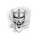 germanic warrior tattoo design idea
