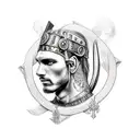 germanic warrior tattoo design idea