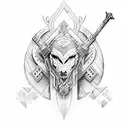 germanic warrior tattoo design idea