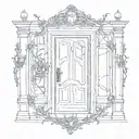 one door closes another one opens tattoo design idea