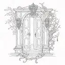 one door closes another one opens tattoo design idea