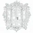 one door closes another one opens tattoo design idea