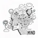 free your mind tattoo design idea