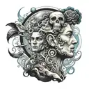 none but ourselves can free our minds tattoo design idea