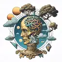 none but ourselves can free our minds tattoo design idea