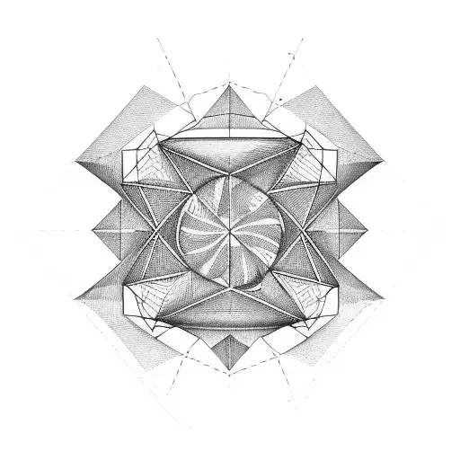 geometry outline Jamaica and coordinates  tattoo design idea