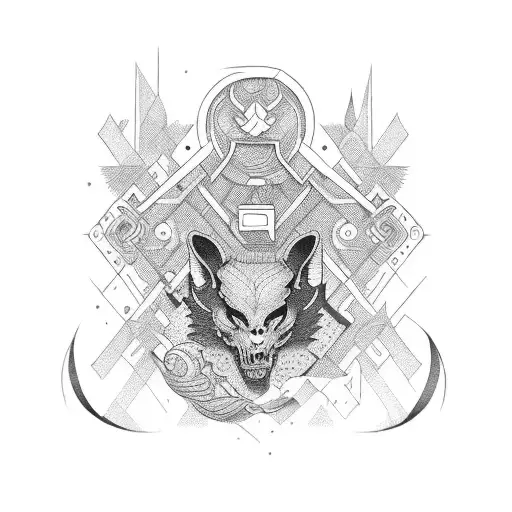 San Gabriel  tattoo design idea