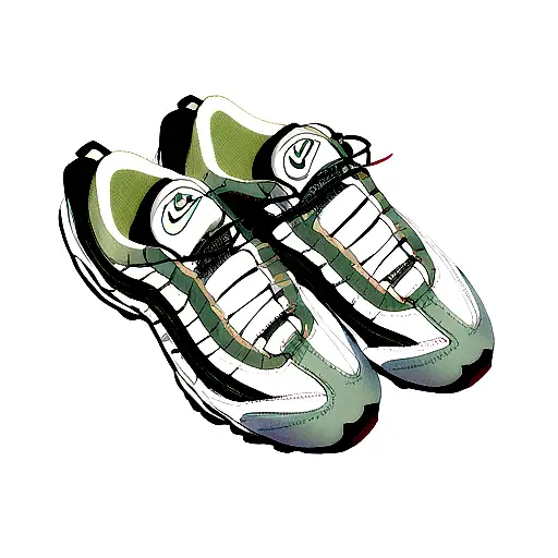 Nike air Max 95 with wires around tattoo design idea