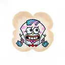 spongebob Patrick chocolate ice cream tattoo design idea