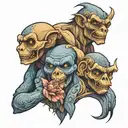 hear no, see no, speak no evil tattoo design idea