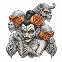 hear no, see no, speak no evil tattoo design idea