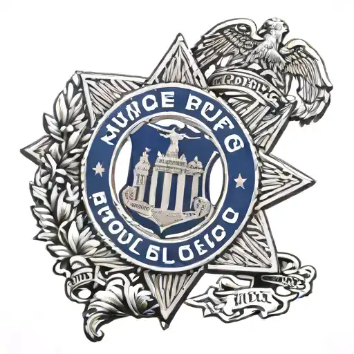nyc police badge   tattoo design idea