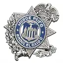 nyc police badge   tattoo design idea