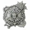 nyc police badge   tattoo design idea