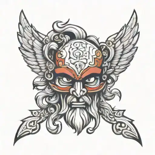 Greek god Itus tattoo design idea