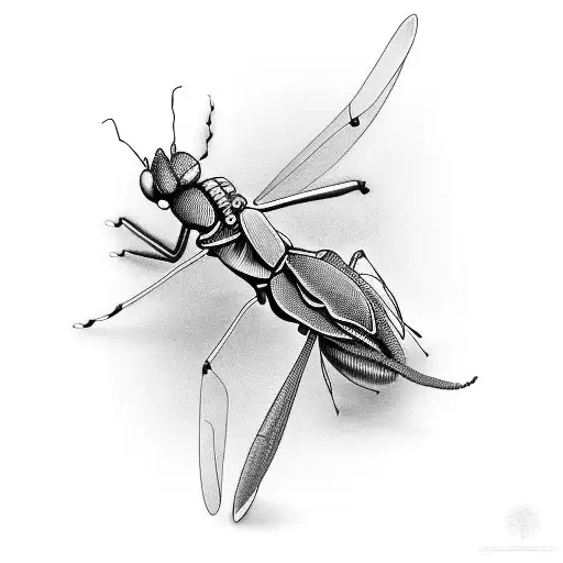 mantis tattoo design idea