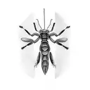 mantis tattoo design idea