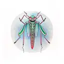 praying mantis tattoo design idea