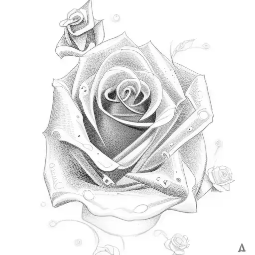 I want a name tattoo with the name Brenda P with a rose at the end of the name for design tattoo design idea