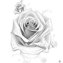 I want a name tattoo with the name Brenda P with a rose at the end of the name for design tattoo design idea
