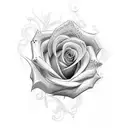 I want a name tattoo with the name Brenda P with a rose at the end of the name for design tattoo design idea