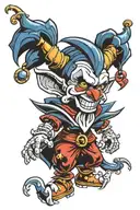 Dark Jester,  Cartoon " tattoo design idea