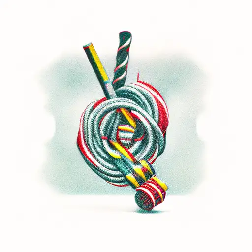 girl heathen rope Cigarette willow tree Blood handcuffs crescent speed tattoo design idea