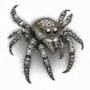jumping spider tattoo design idea