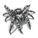 jumping spider tattoo design idea