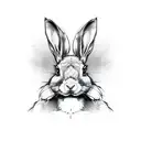 psycho rabbit tattoo design idea