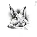 psycho rabbit tattoo design idea