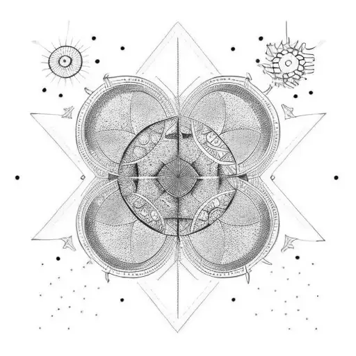 friendship between 3 friends tattoo design idea