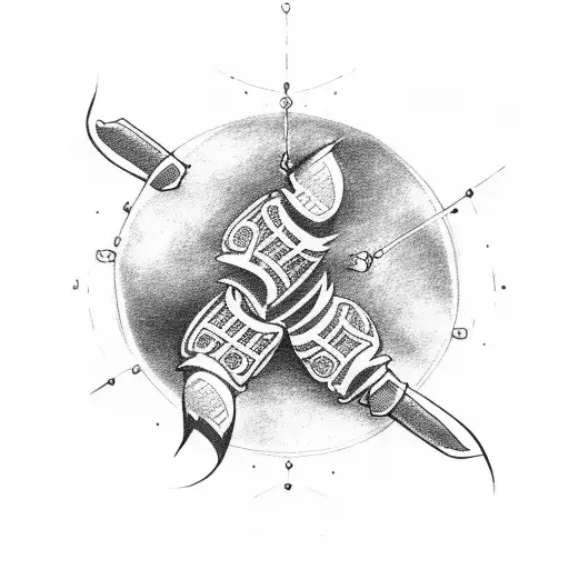 friendship between 3 friends with some foosball element tattoo design idea