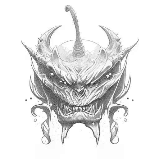 cara goblin slayer tattoo design idea