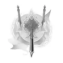 Zulfiqar sword  tattoo design idea