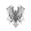 Zulfiqar sword  tattoo design idea