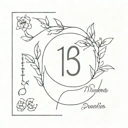 birth date tattoo tattoo design idea