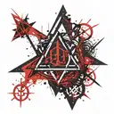 Sirius Black runic symbols and stars forming constellations  tattoo design idea