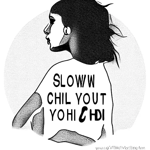 quote: "slow down you crazy child...Vienna waits for you" tattoo design idea