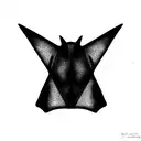 manta ray inside a triangle tattoo design idea