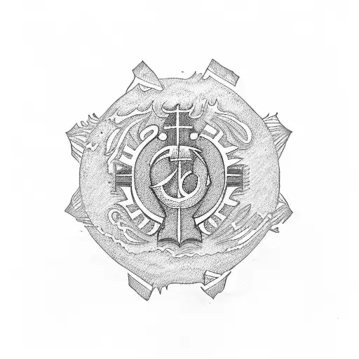 chi rho tattoo design idea