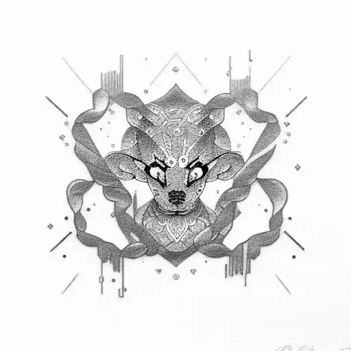 chi cross tattoo design idea