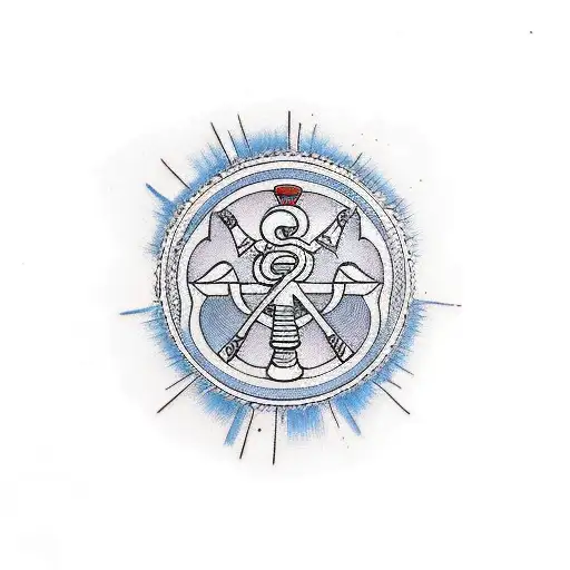 chi rho tattoo design idea