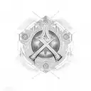chi rho tattoo design idea