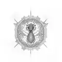 chi cross tattoo design idea