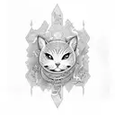 chi cross tattoo design idea