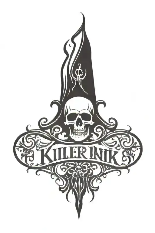 killer ink logo tattoo design idea