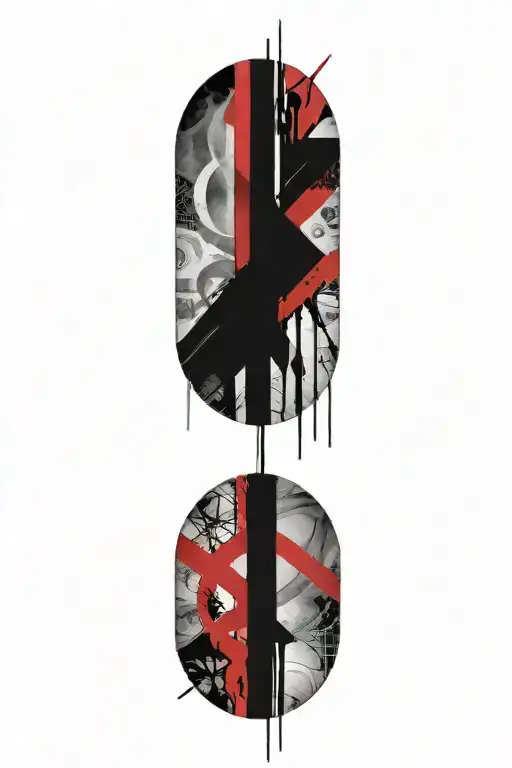 gender anarchy symbol tattoo design idea