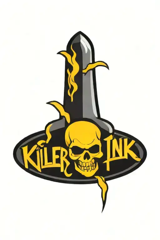 killer ink logo tattoo design idea
